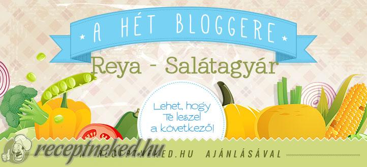 Szaszkó Reya a hét bloggere a receptneked.hu-n