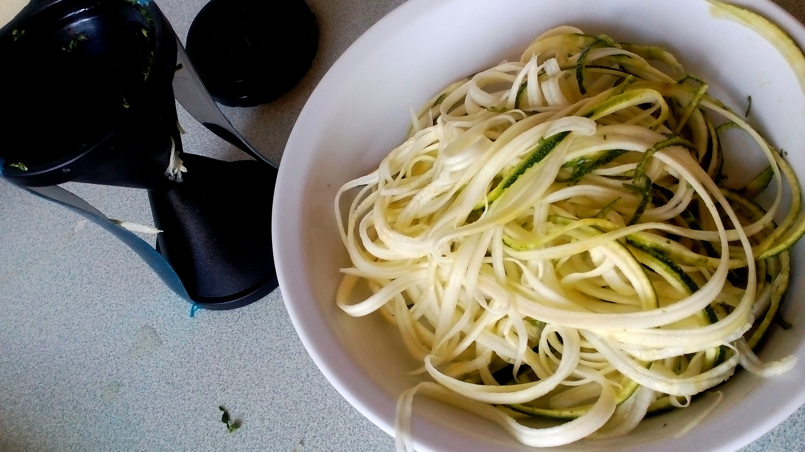 Cukkini spagetti tészta recept