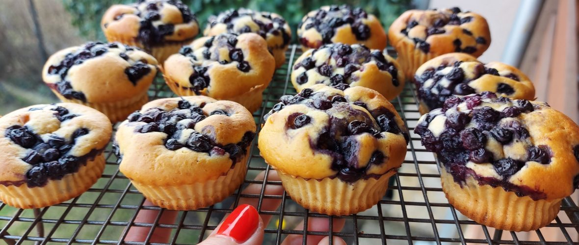 Diétás áfonyás muffin cukormentesen, Dia Wellness szénhidrátcsökkentett lisztből