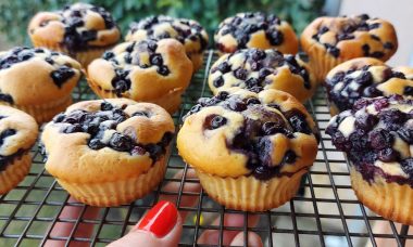 Diétás áfonyás muffin cukormentesen, Dia Wellness szénhidrátcsökkentett lisztből