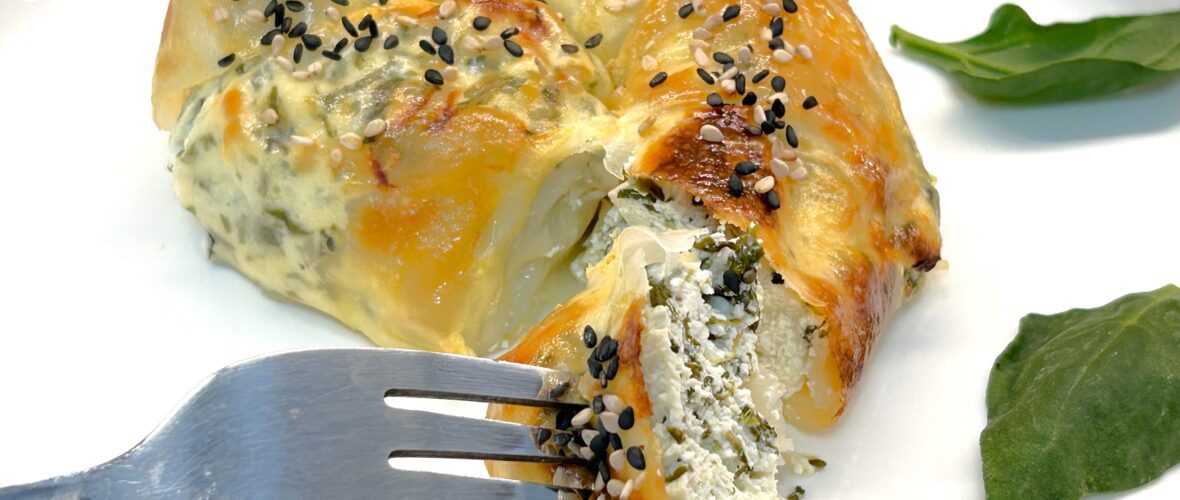 Spenótos túrós burek recept alacsony kalóriatartalmú rizslapból leveles tészta helyett diétás reggelire